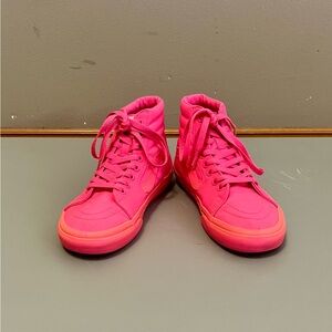 Vans Sk8-Hi Slim Skate Shoe, Lace-up, Hot Pink - Size 6.5 Women’s/5 Men’s (GUC)